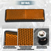 Motorcycle Spoke Reflective with Screw / 88x32mm / Spoke Reflective with Screw