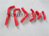 Honda CRF450R Aluminum Radiator + Red Silicone Hose (2002-2004)