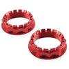 Ducati V4 1098 1198 1199 1299 Diavel Rear Wheel Axle Nut 2 x Red