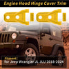 Jeep Wrangler JL JLU (2018-2024) Plastic Yellow Hood Hinge Covers