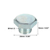 Buick Silver Tone M14x1.5 Oil Drain Plug with Washer