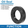 Make Model Oil Seal 25x42x10mm Shaft Seal Nitrile Rubber Black 5 Pcs