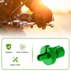 Motorcycle 4 x M8 Aluminum Cable Adjuster Screw Green