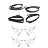 Honda Fit Hatchback 2001-2008 Front Rear Door Glass Run Channel Seal Set