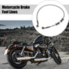 Motorcycle Brake Clutch Oil Hose 60cm 23.62" Banjo Bend Silver Tone