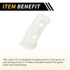 Jeep Wrangler JL JLU (2018-2024) White Rear Door Latch Lock Cover Trim