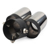 Universal Vehicles Dual Stainless Steel Rear Exhaust Pipe Tail Muffler Tip