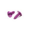 Universal Motorcycle Scooter 29 Pcs Round Cross Head Screws Bolts Purple