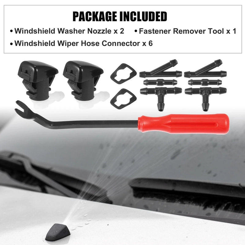 Dodge Durango 11 x Front Windshield Washer Nozzle Kit (2011-2019)