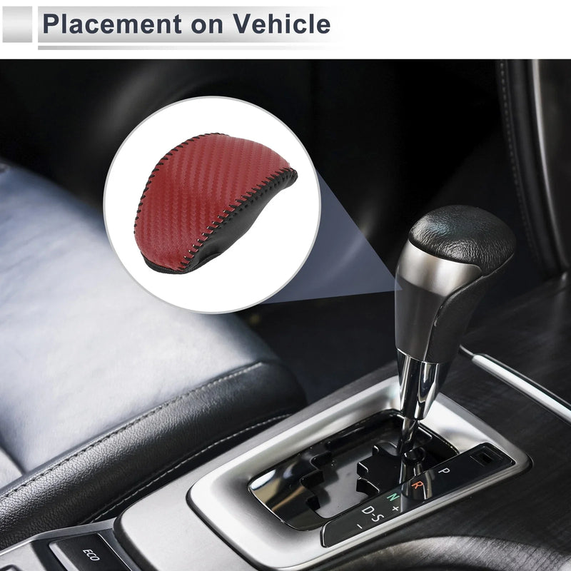 Toyota RAV4 Red Carbon Fiber Gear Shift Knob Cover (2019-2024)