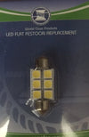LED Replacement Bulb Flat Festoon 12V 6 LEDs 36mm Cool White 2 Pack