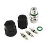 A / C System R134a Cap & Valve Cores Santech Seal