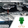 Car Motorcycle Boat 1 Set M12x1.75 Engine Oil Drain Plug with Gasket