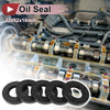 Make Model Rotary Shaft Seal 32x62x10mm Nitrile 70 Durometer Black 5 Pcs
