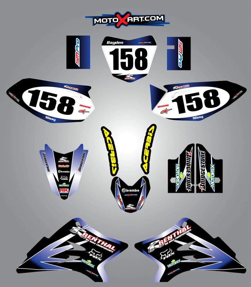 Yamaha TTR 50 (2006-2016) - SUNRISE STYLE Stickers Custom Graphic Kit