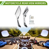 M8 / M10 1 x Rear View Mirrors Prismatic Chrome Silver Tone