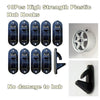 Garage Wall Mounting Max 22" Black ABS 10 x Tire Wheel Rim Hub Hooks