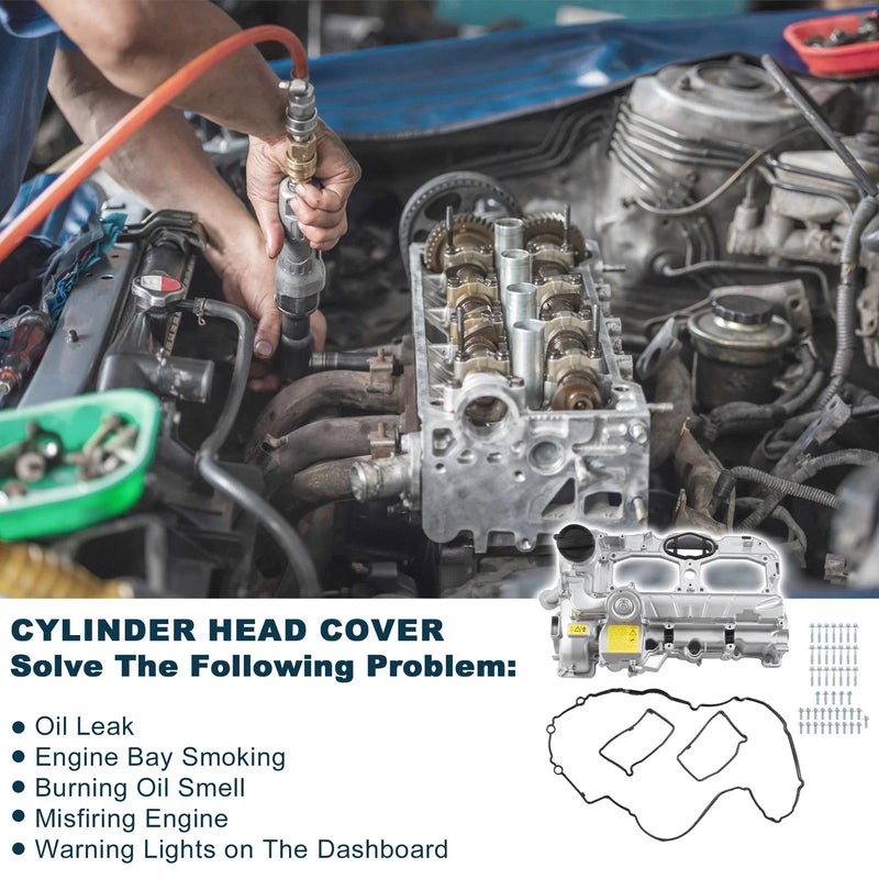 BMW 528i (2012-2016) Silver Tone Engine Valve Cover & Gasket
