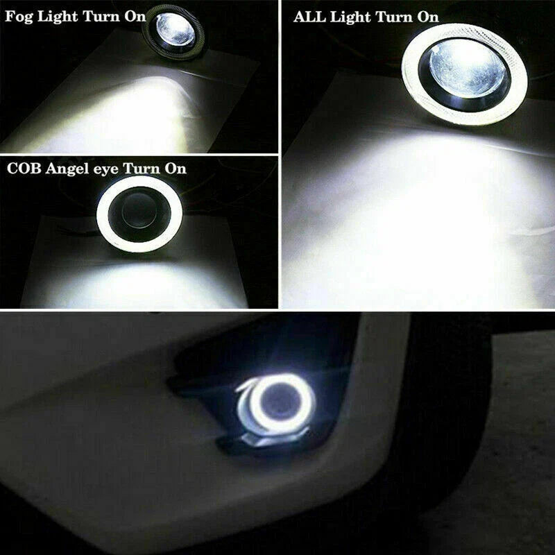 Car 2.5 Inch COB LED Fog Light Projector with Angel Eyes