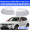BMW X3 X4 X5 X6 White Painted Side Wing Mirror Cap (2014–2018)