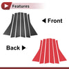 Honda Fit Jazz (2004-2007) Black Carbon Fiber 6 Pcs Car Door Pillar Window Trim