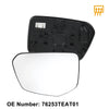 Honda Civic Heated Left Driver Side Mirror Glass (2016-2023)