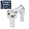 Harley Dyna, Road Glide Chrome 3.5" Handlebar Riser & Top Clamp (2006-2023)