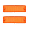 Front Bumper Light Lamp Cover Lens L+R Fits Nissan Navara D21 Pickup 1986-97 D06