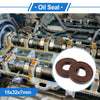 Vehicle Oil Seal 15x32x7mm Brown 2 x Seal Ring FKM Rubber