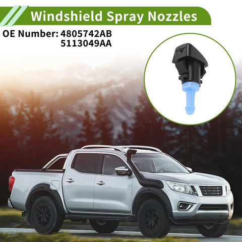 RAM Windshield Washer Nozzle w/ Hose Connector