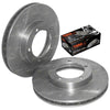 Toyota VDJ76 / 78 / 79 2 x Front Drilled + Slotted Disc Rotors + Brake Pads