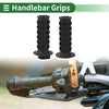 Motorcycle TPU Black Scale Pattern 25mm Hand Grips Cover Kit