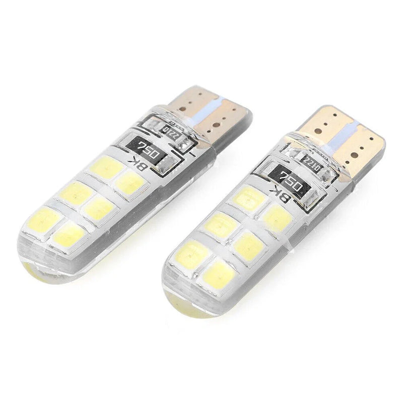 Car - 6000K White 10 x T10 W5W 12SMD LED Canbus Light Bulbs