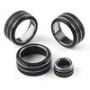 Honda Civic (2022 - Present) Black 4 x AC Climate Control Knob Ring Covers