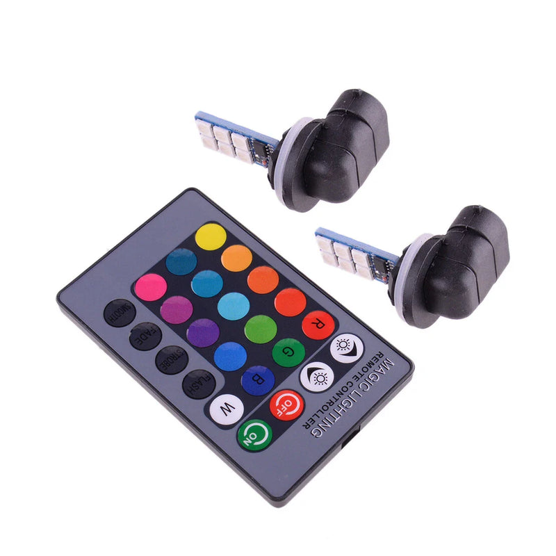 Car Accessories 881 5050 RGB LED Headlight Fog Light Bulbs