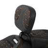 Harley Road Street Glide Black Orange Front Driver Backrest (2009-2024)