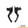 Harley Softail Fat Boy 3 Finger 5.9" Black Brake & Clutch Levers