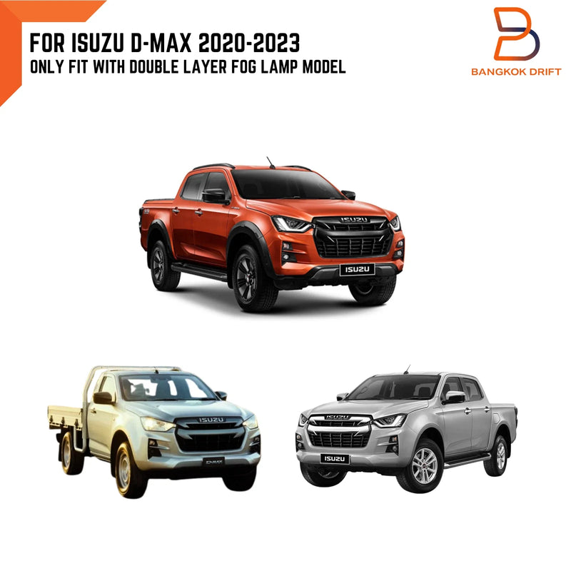 Isuzu D-Max Ute Black Red Front Grille (2020-2023)