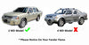 Mitsubishi L200 2 x Front & Rear Mud Flaps (1995-2005)