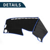 Mercedes Benz S Class W222 2014-2020 Black Blue Dashboard Cover Mat