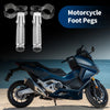Honda, Suzuki, Kawasaki - 1 Pair Universal Motorcycle Rear Footrest