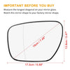 Mazda 5 CX-7 CX-9 Heated Left Side Mirror Glass Replacement (2007-2015)
