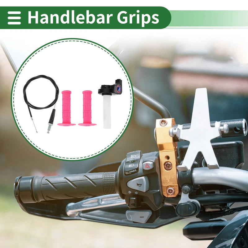 Grips 7/8" 22mm Motorcycle Hand Grips Rubber Pink
