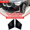 BMW X3 G45 M-Sport Gloss Black Bumper Side Vent Louver Covers (2025–2025)