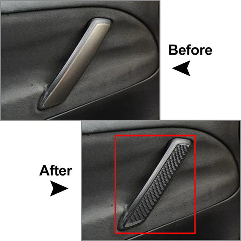 Volkswagen Passat B5 Black Passenger Side Door Handle Cover Trim (2001-2005)