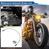 Motorcycles Silver Tone 70cm Brake Clutch Oil Hose Line