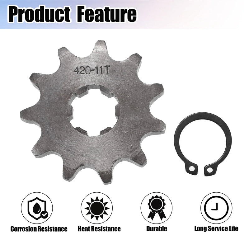 Dirt Bike Mini Bike 420 11T 17mm Front Engine Sprocket