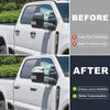 Ford Super Duty 2 x Top Half Mirror Cover Caps & 4 x Door Handle Cover Trims
