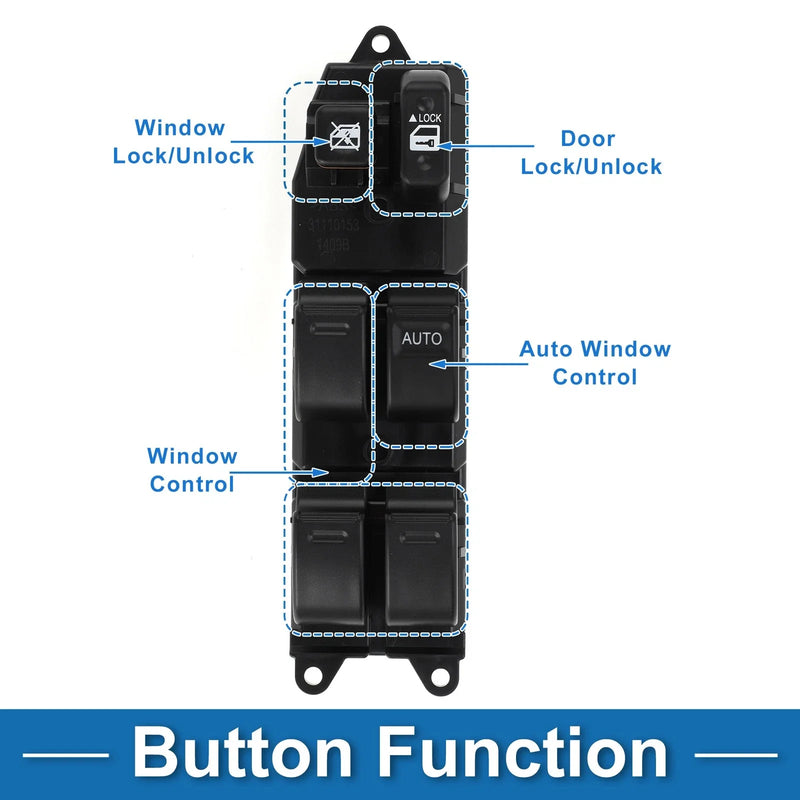 Toyota Hilux Power Window Switch (2004-2007, 2009-2015)