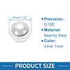 G100 Precision Ball Silver Tone Bearing Ball 31mm 2 x